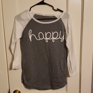 Happy 3/4 Sleeve Shirt